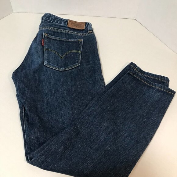 Levis 501 Dark Wash low Rise Skinny - Size 27 - Picture 10 of 13